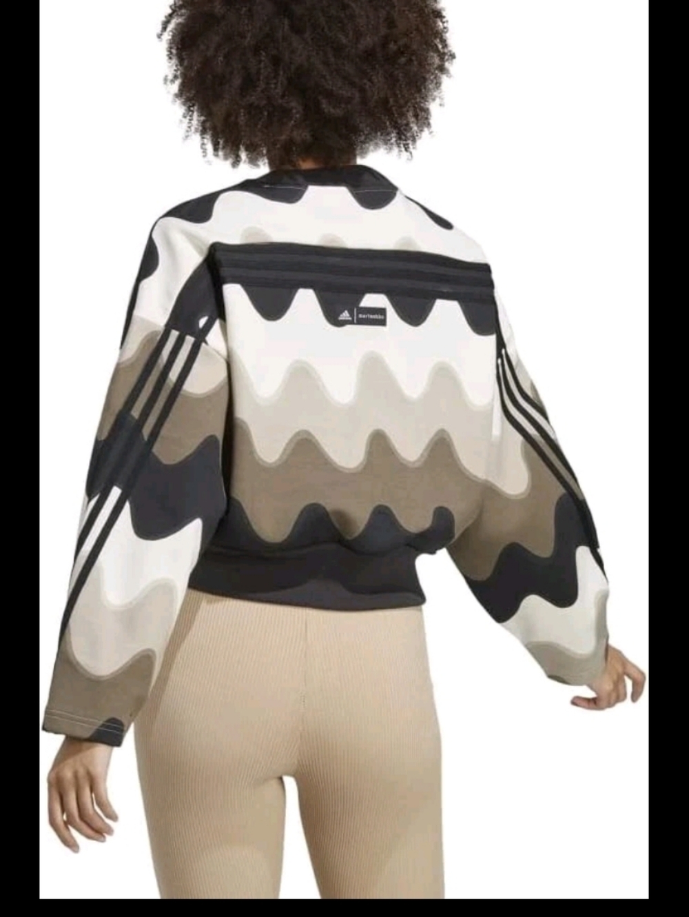 Adidas Marimekko Sweatshirt Future Icon Three Stripes Womens Size M Scandinavian